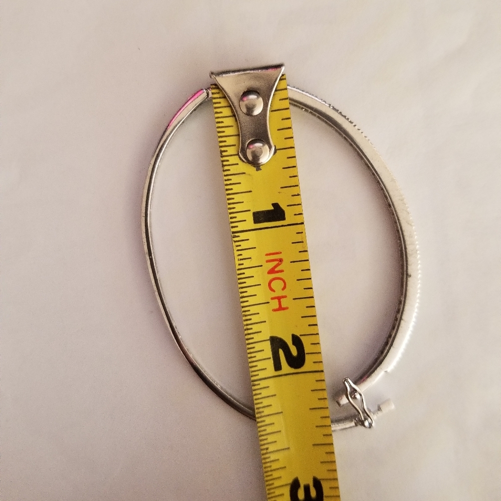 Baby Sterling Silver CZ Bangle - Picture 5 of 6